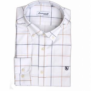 Camisa Cuadro Ventana Beige